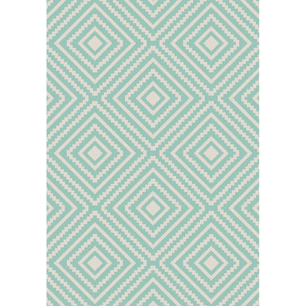 Portland Rugstyle Aqua Large Diamond Rug 240 x 340cm Image 2