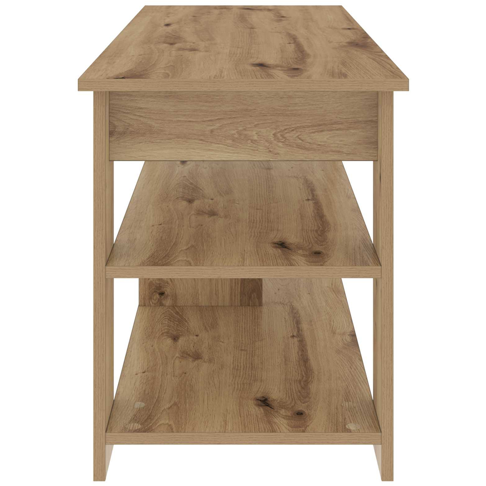 vidaXL 2 Shelf Artisan Oak Wide TV Stand Image 6