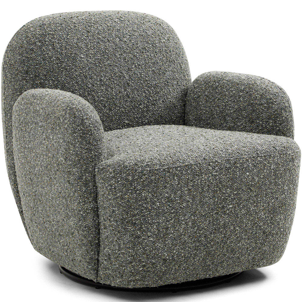 Mabel Olive Boucle Swivel Armchair Image 3