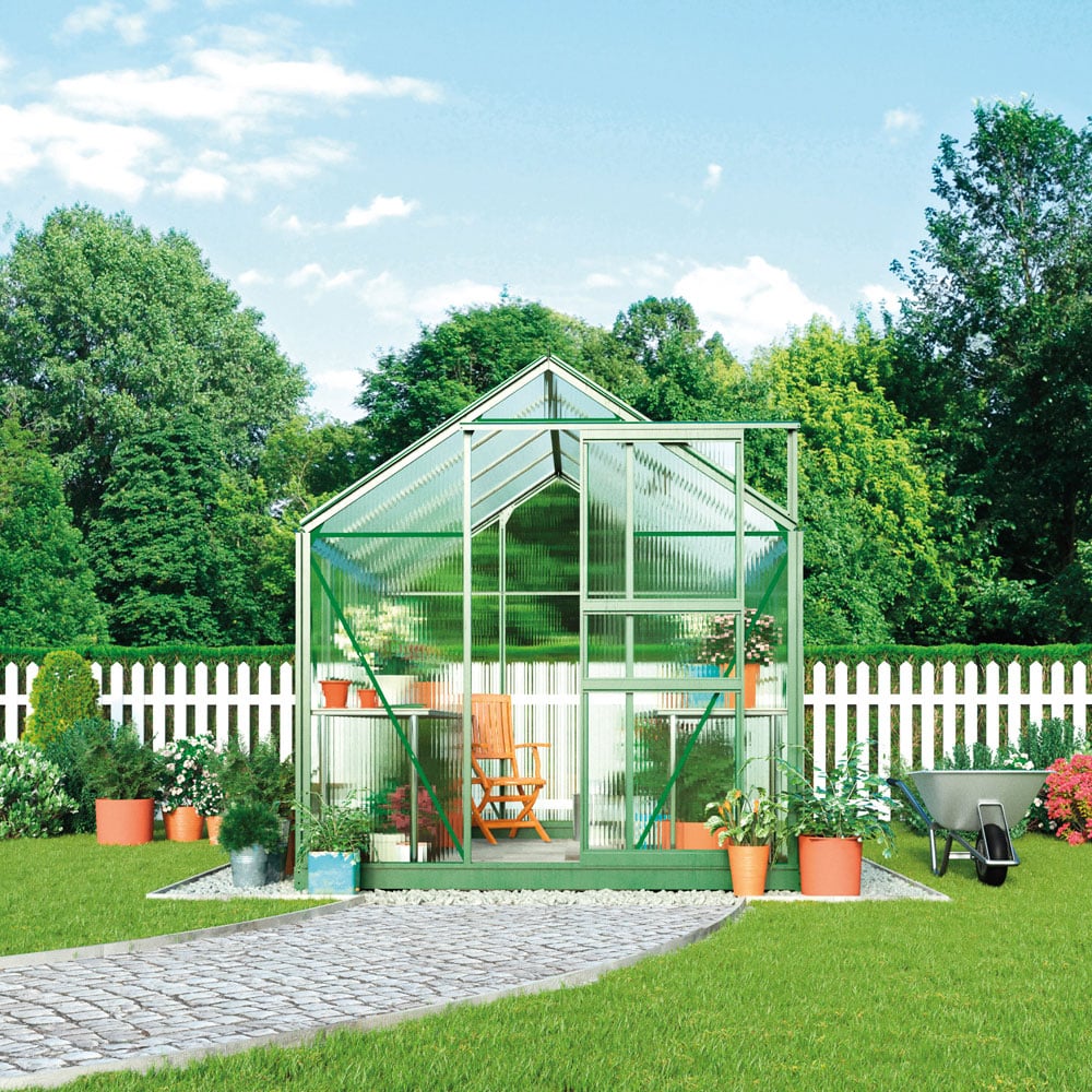 Garden Gear Grey 6.2 x 8.3ft Greenhouse Image 4