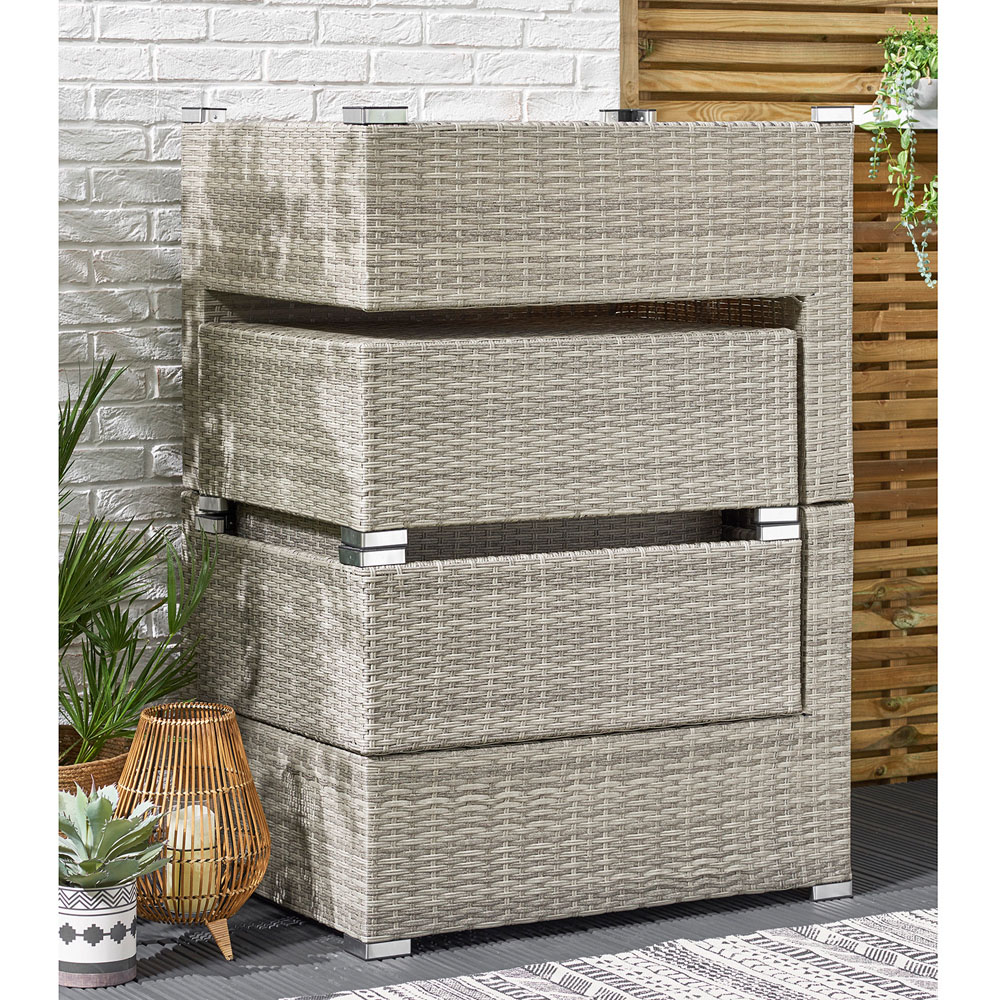 Outdoor Essentials Avalon 4 Seater Natural Rattan Garden Lounge Set Image 4