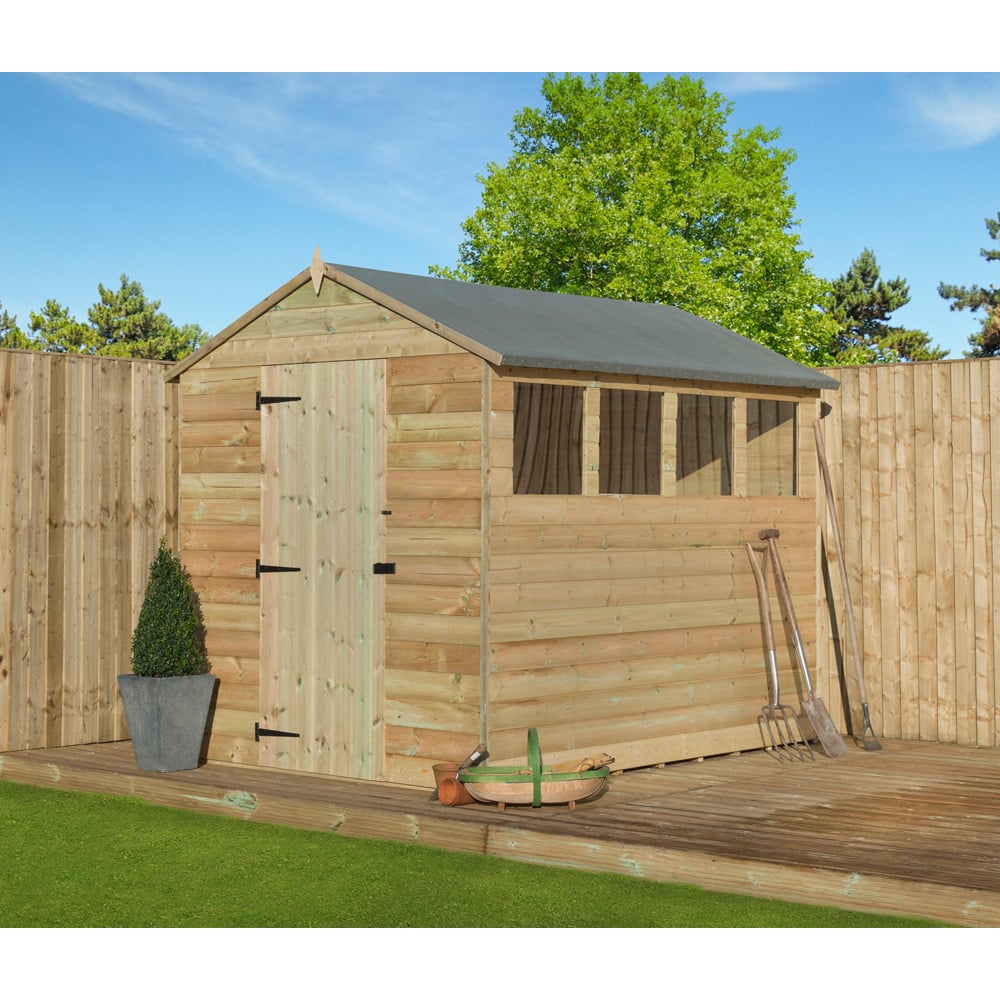 Empire Sheds 9200 6 x 8ft Tongue and Groove Apex Garden Shed Image 2