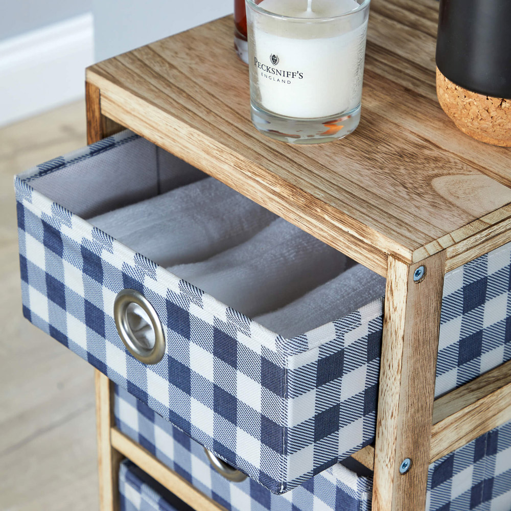 Home Source Weybourne 5 Drawer Fabric Storage Unit Image 5