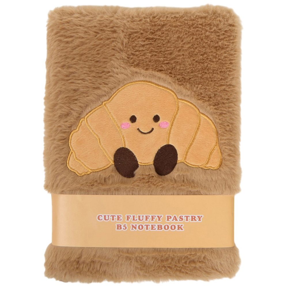 Cute Fluffy Pastry B5 Notebook Brown Image 1