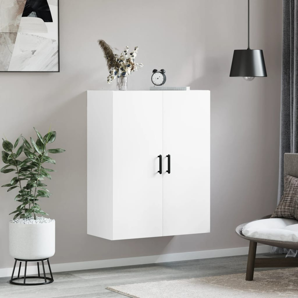 vidaXL 2 Door White Wall Mounted Cabinet Image 9