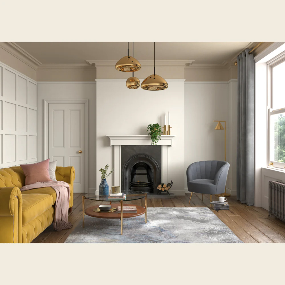 Dulux Heritage Walls and Ceilings Alabaster White Velvet Matt Emulsion Paint 2.5L Image 4