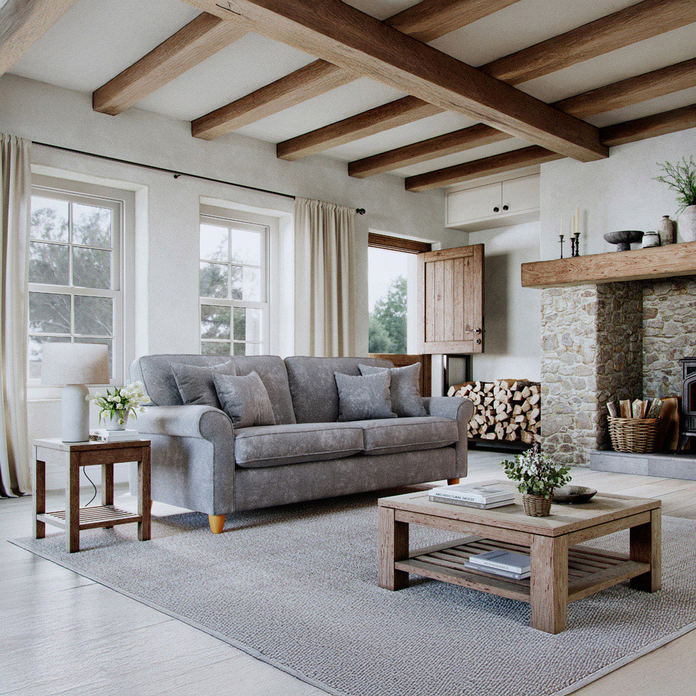 Sinatra 3 Seater Large Glory Anthracite Sofa Image 3