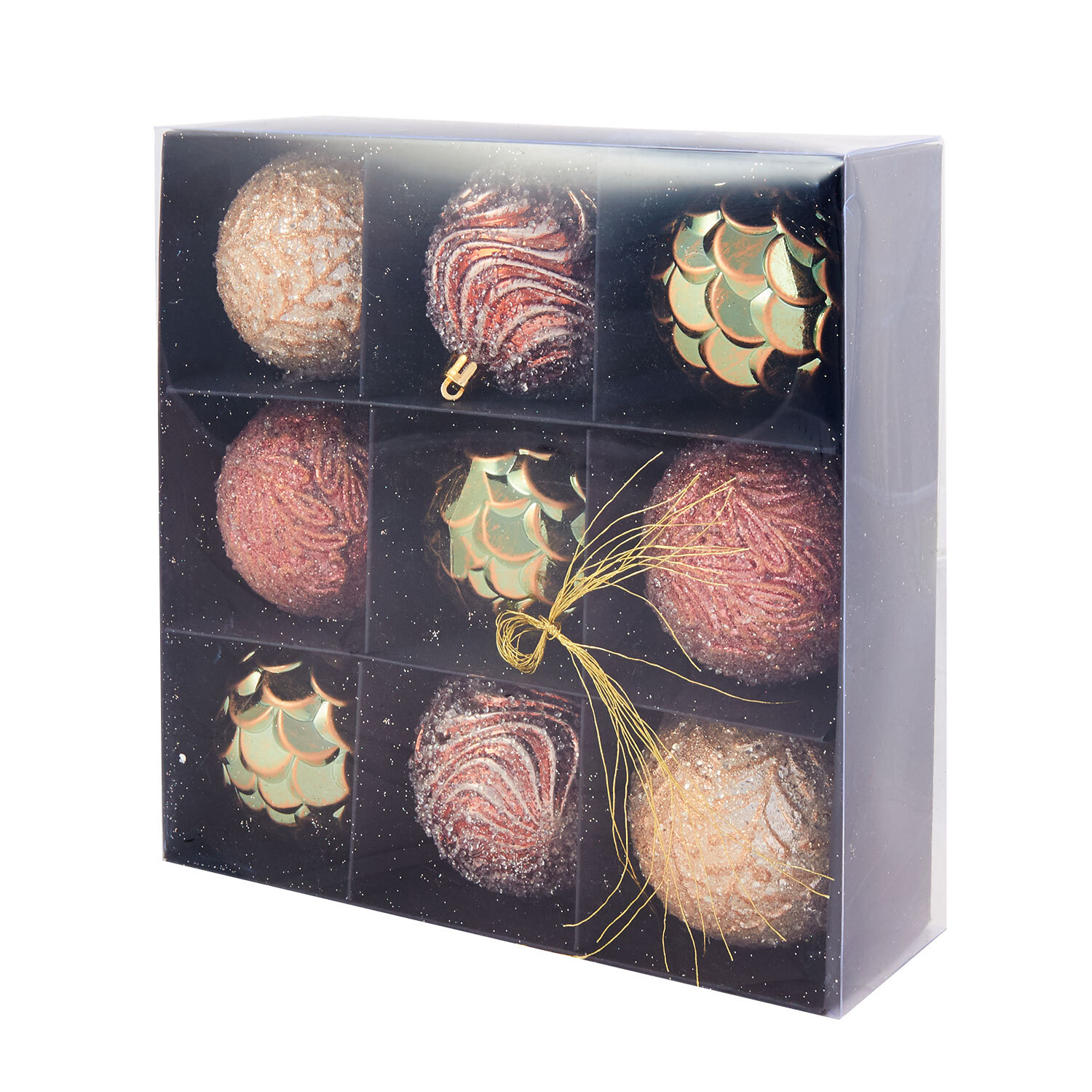 Set of 9 Blushing Ballroom Bauble Pack - Pink Image 2