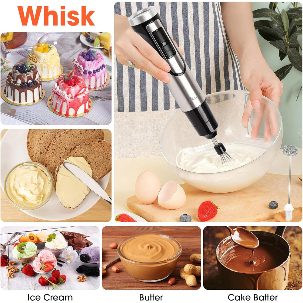 Alivio 3-in-1 Hand Blender with Variable Speed and Turbo Whisk 600W Image 3