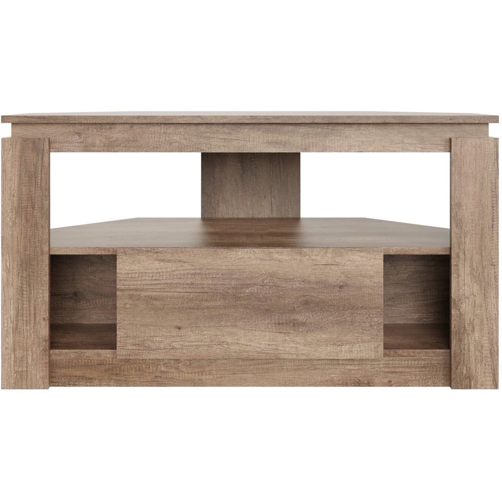 GFW Canyon Single Drawer Single Shelf Oak Corner TV Unit Image 3