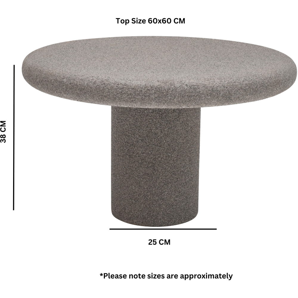 IH Design Udaipur Concrete Low Coffee Table Image 6