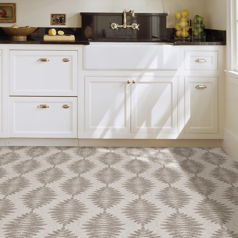 Floorpops Foliage Brown Peel and Stick Floor Tile 30.48 x 30.48cm 10 Pack Image 6