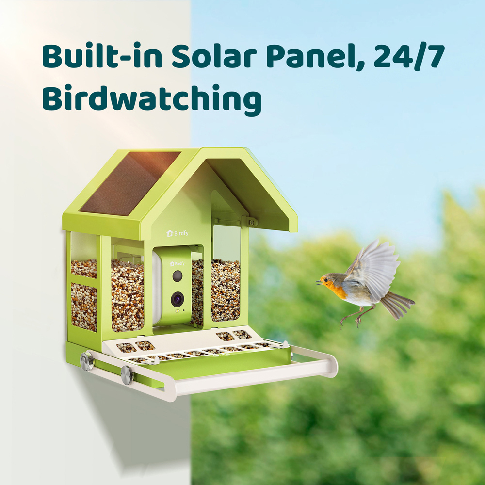 Birdfy Metal Outdoor Smart Bird Feeder with 1080p FHD AI Camera Image 8