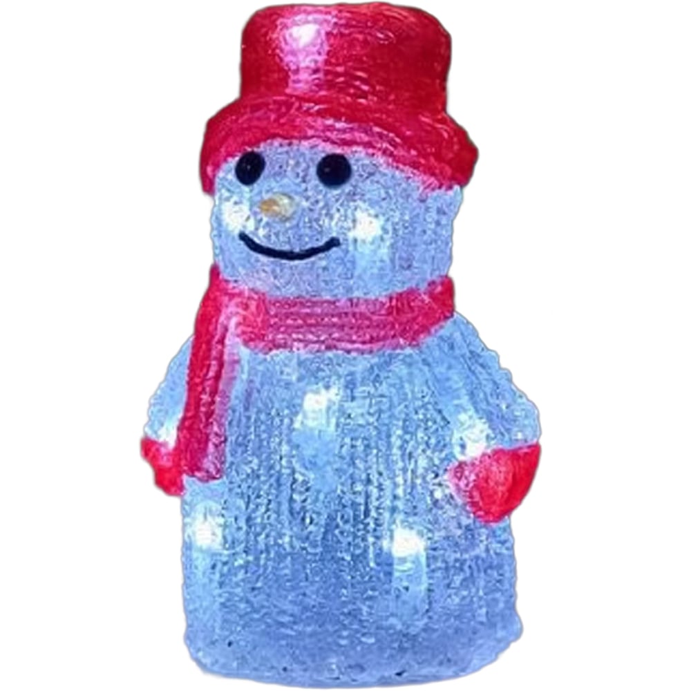 Marco Paul Snowman Inlit Christmas Ornament Image 1