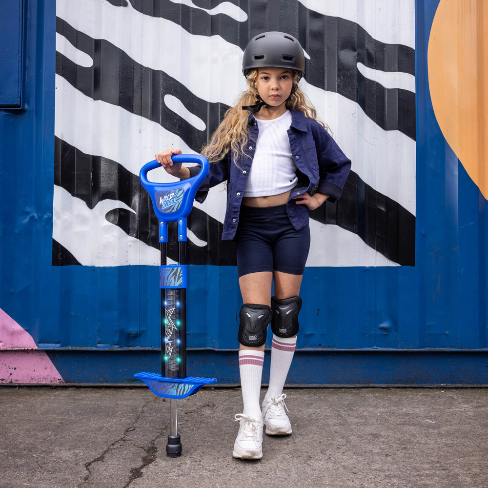 Xootz Blue Tiger Wild Rider LED Pogo Stick Image 4