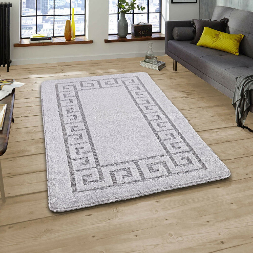 Smart Living Silver Plain Gel Back Non-Slip Door Mat 50 x 80cm Image 3
