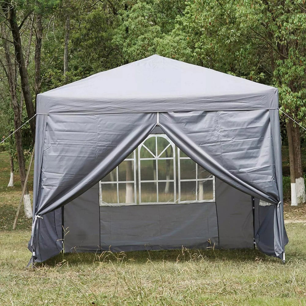Gr8 Garden 3 x 3m Premium Grey Pop Up Gazebo Canopy Tent Image 7