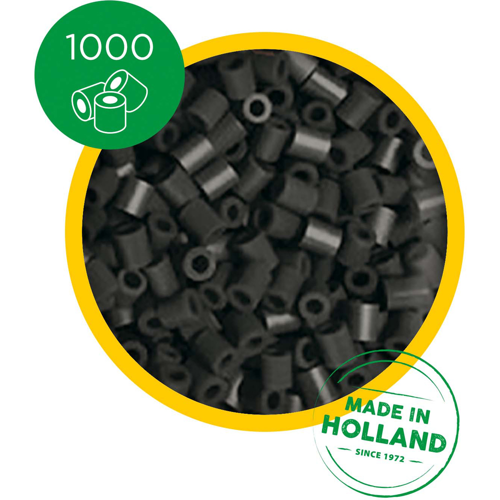 SES Creative Beedz Black Iron On Beads 1000 Piece  Image 2