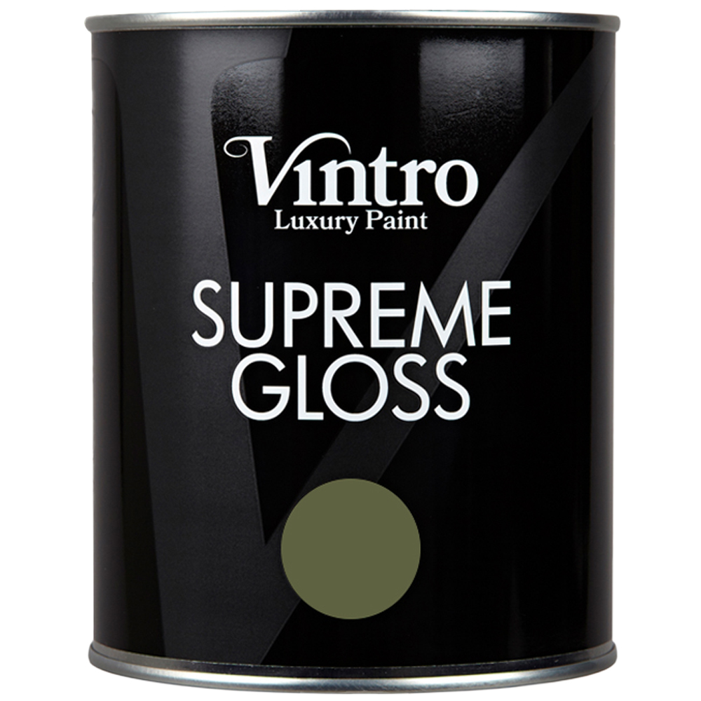 Vintro Paint Walls and Ceilings Chiffchaff Green Gloss Paint 1L Image 2