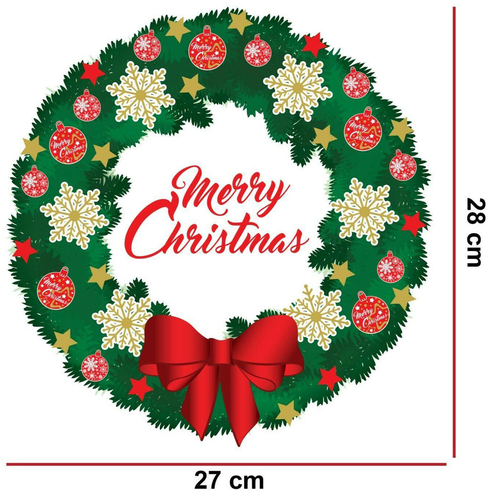 Walplus Christmas Garland Self Adhesive Wall Sticker Image 5