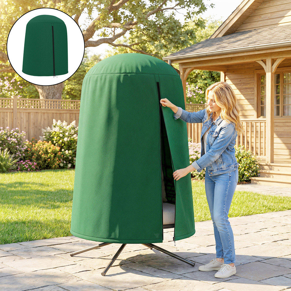 Outsunny Green Waterproof Garden Hanging Egg Chair Cover Image 6