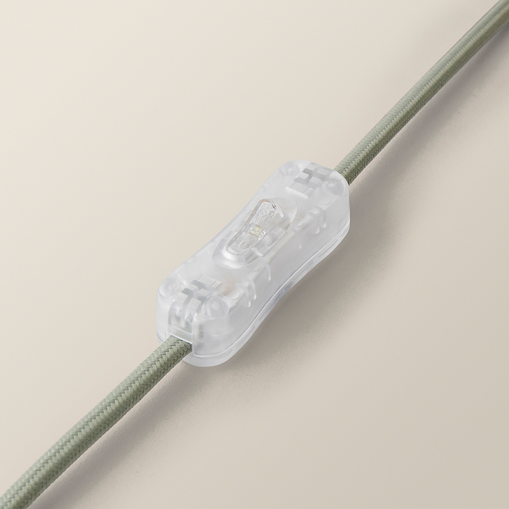 ValueLights Lenny Moss Green Drum Lamp Shade Ribbed Full Fabric LED Table Lamp Image 4