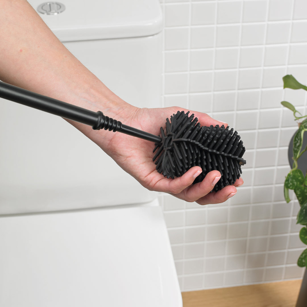 ReBorn Dark Grey Recycled Plastic Replacement Toilet Brush Head Image 7