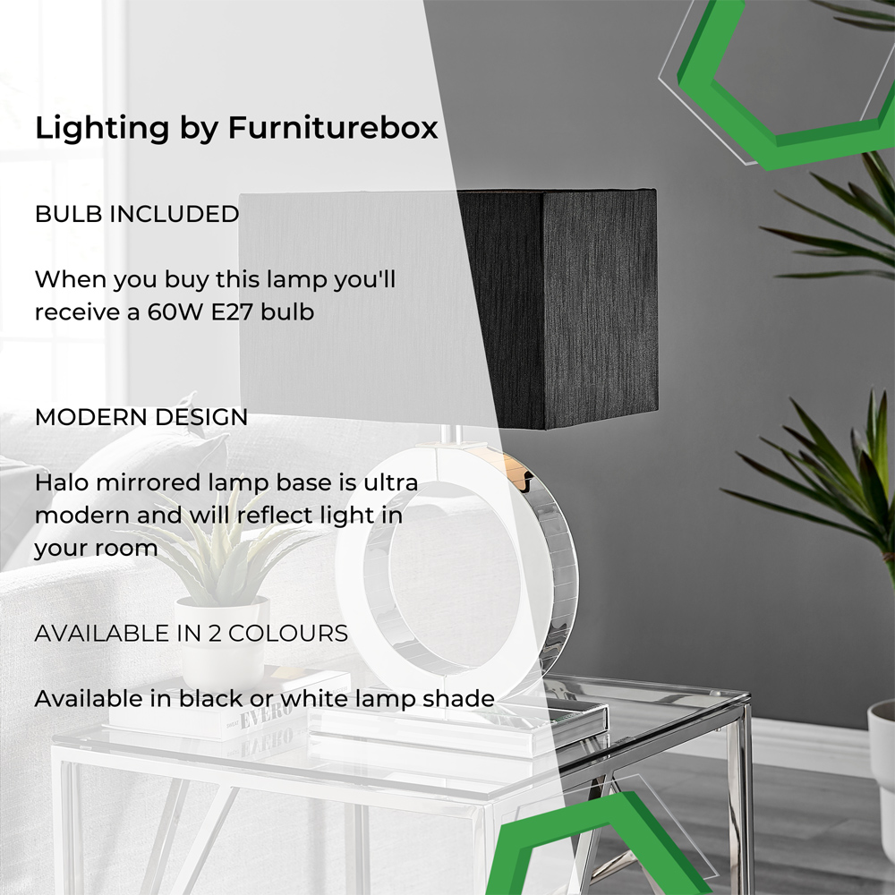 Furniturebox Cleo Black Table Lamp Image 5