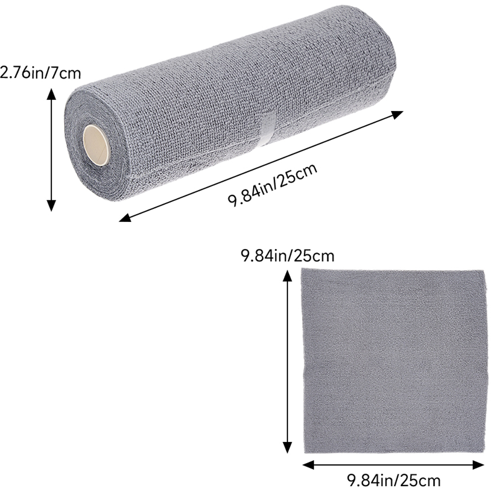Living and Home Grey Multifunctional Reusable Microfibre Cloth Cleaning Towel 20 Pack Image 8