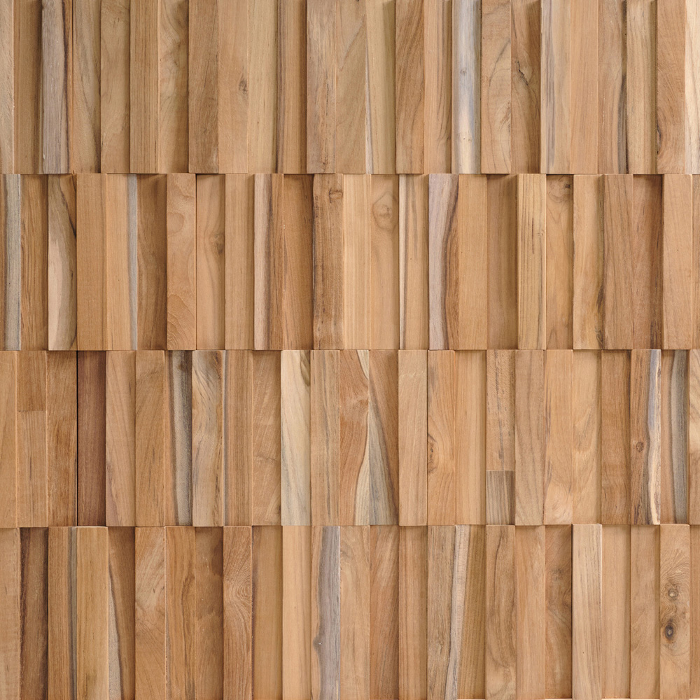 Wallsupply UltraWood Vertical Teak Wall Panel 18 Pack Image 4