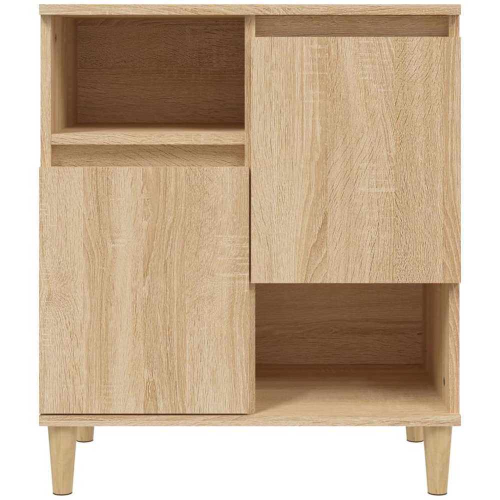 vidaXL 2 Door 2 Shelf Sonoma Oak Sideboard Set of 3 Image 5