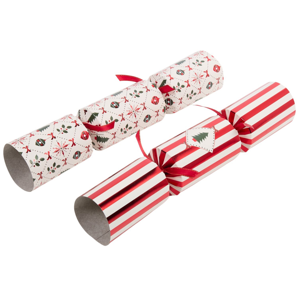 Pack of 8 Festive Stripes Luxury Crackers Image 3
