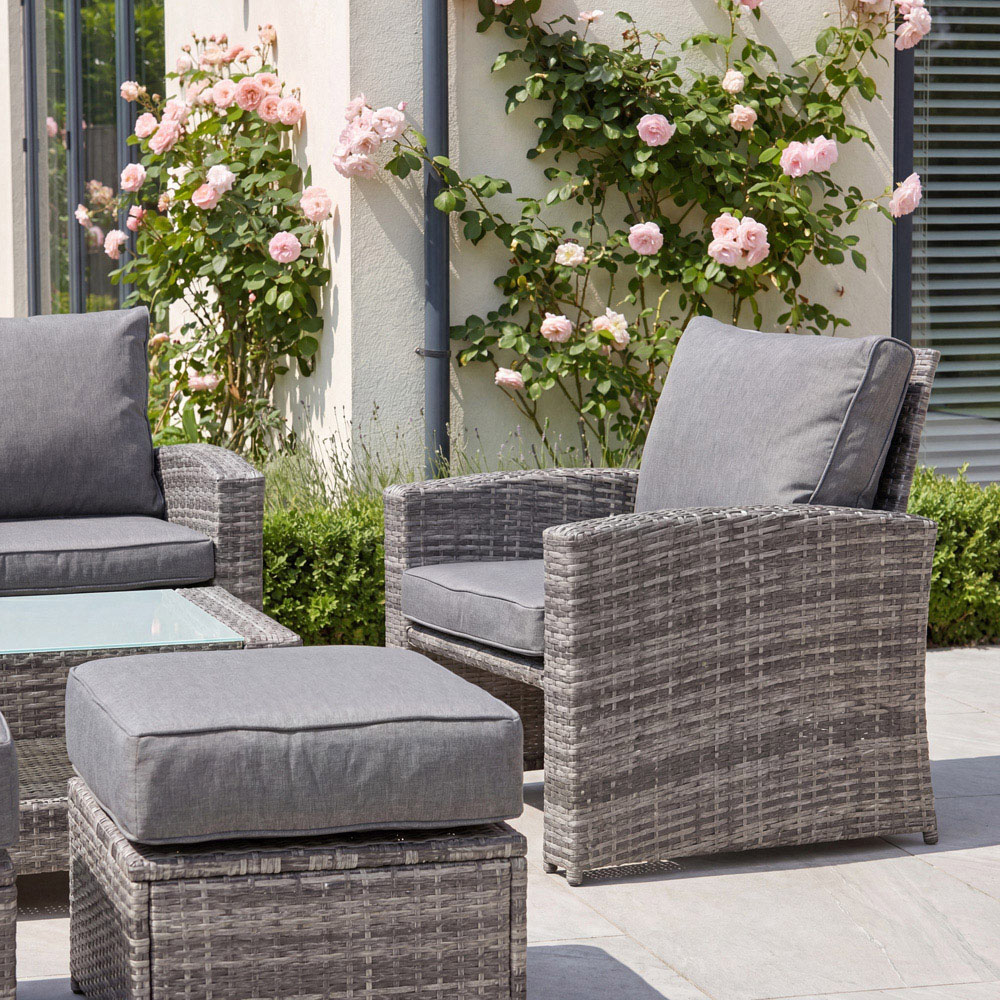 Artemis Home Dovera 6 Seater Grey Rattan Patio Set Image 4