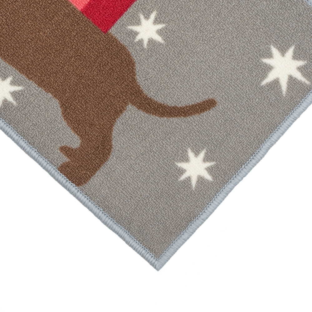 JVL Premium Christmas Doggy Gifts Nylon Pile Non Slip Indoor Mat 40 x 70cm Image 3