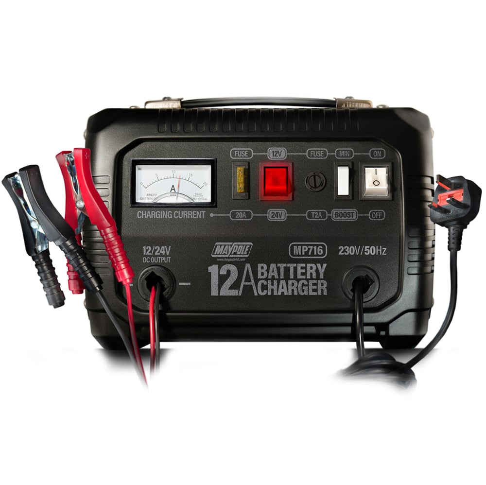 Maypole 12A 24V Metal Cased Battery Charger Image 3