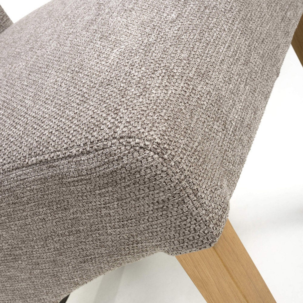 Shankar Baxter Set of 2 Mocha Weave Dining Chair Image 7