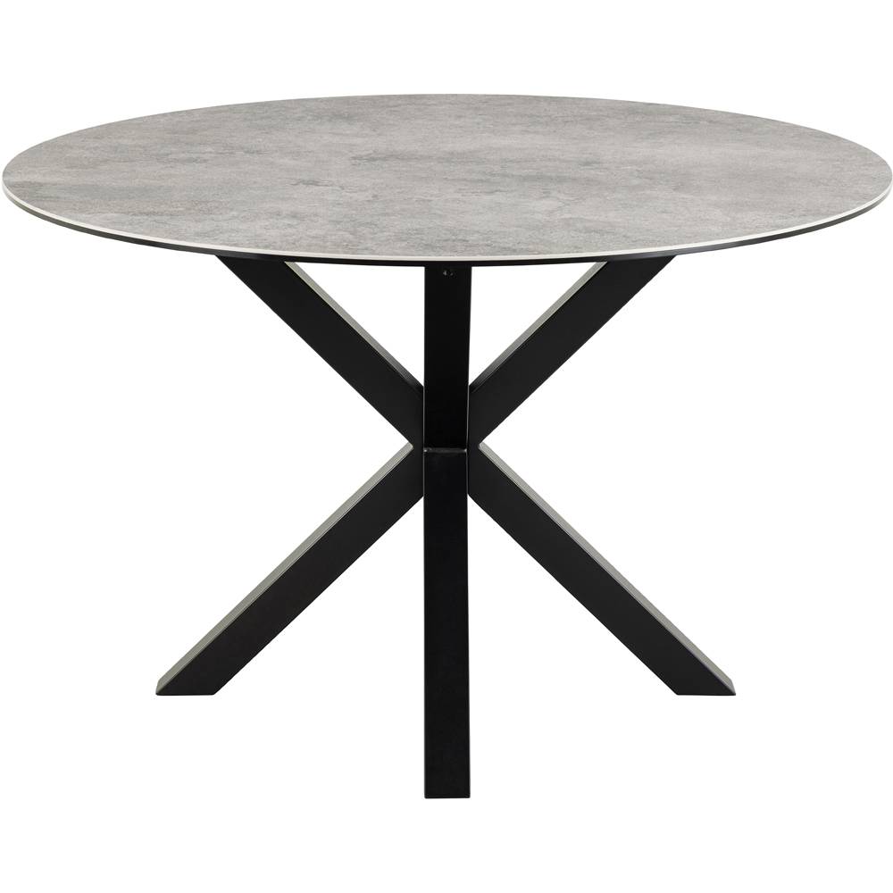 Florence Heaven Ceramic 4 Seater Round Dining Table Grey Image 3