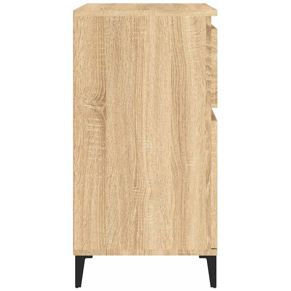 vidaXL 2 Door 2 Drawer Sonoma Oak Sideboard Image 8