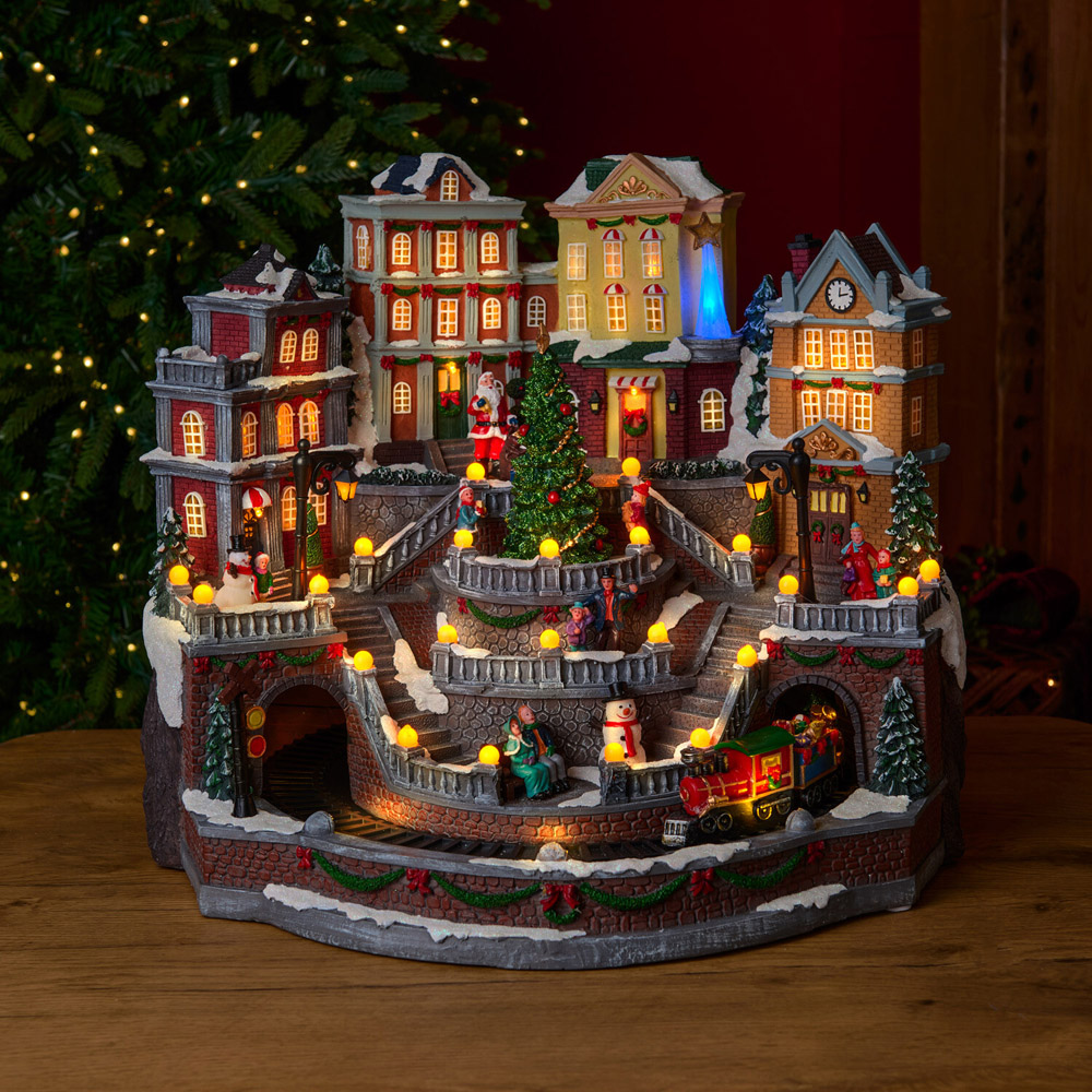 Traditional Christmas Town Model Image 2