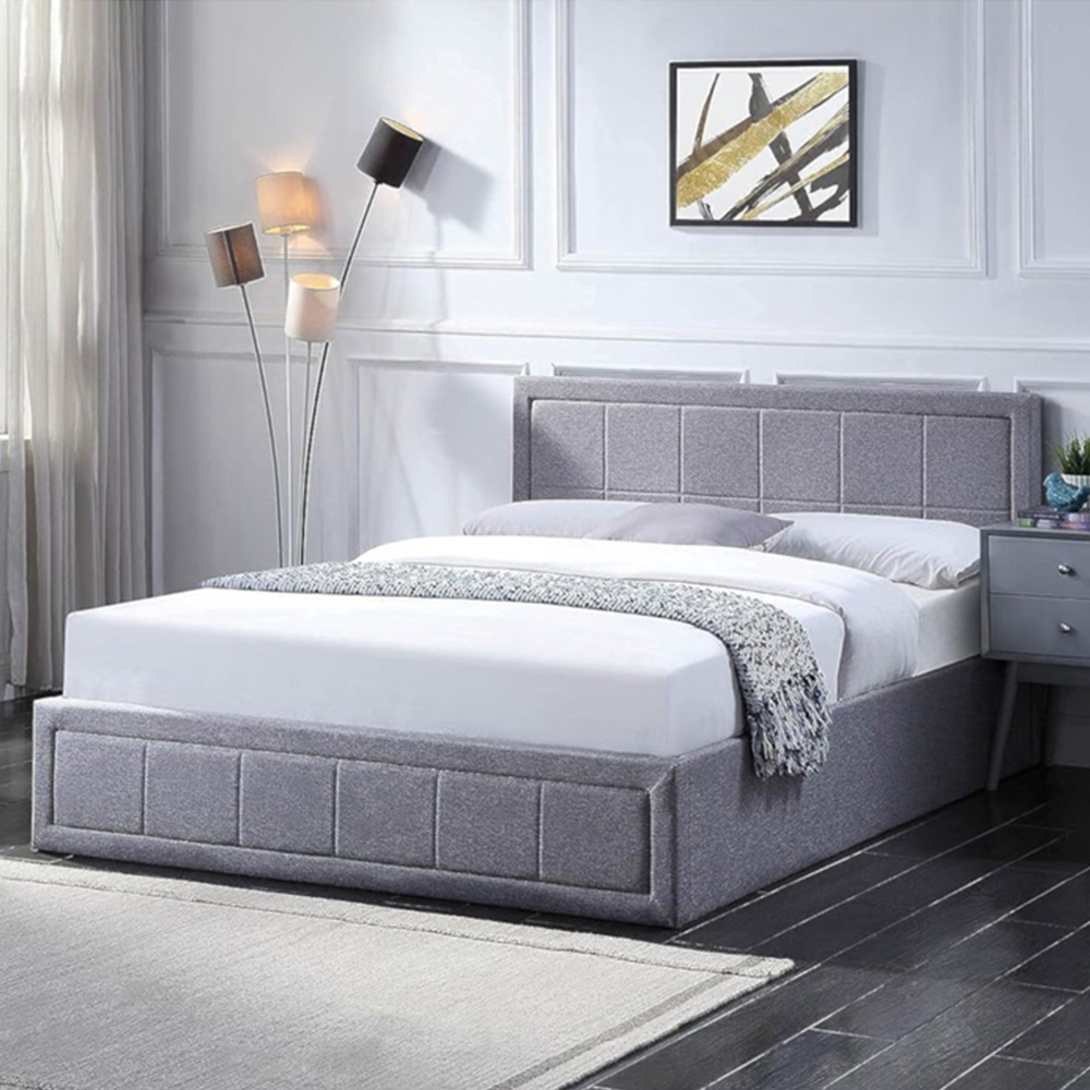 Portland Double Ottoman Bed Frame with Mattress and Storage Image 1