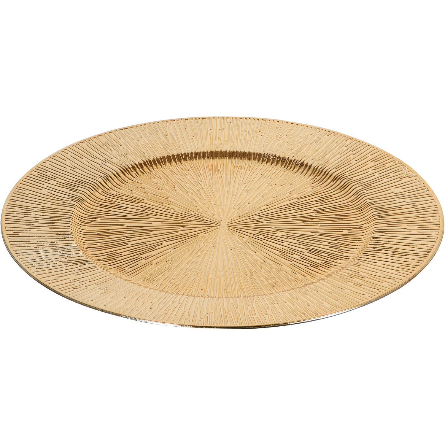 Gold Decal Charger Plate Image 2