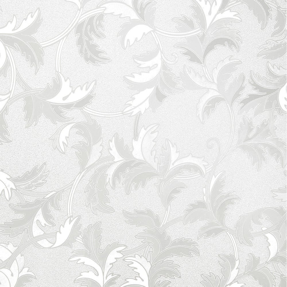 Living and Home Floral 3D PVC Self Adhesive Privacy Glass Window Film 200 x 61cm Image 1