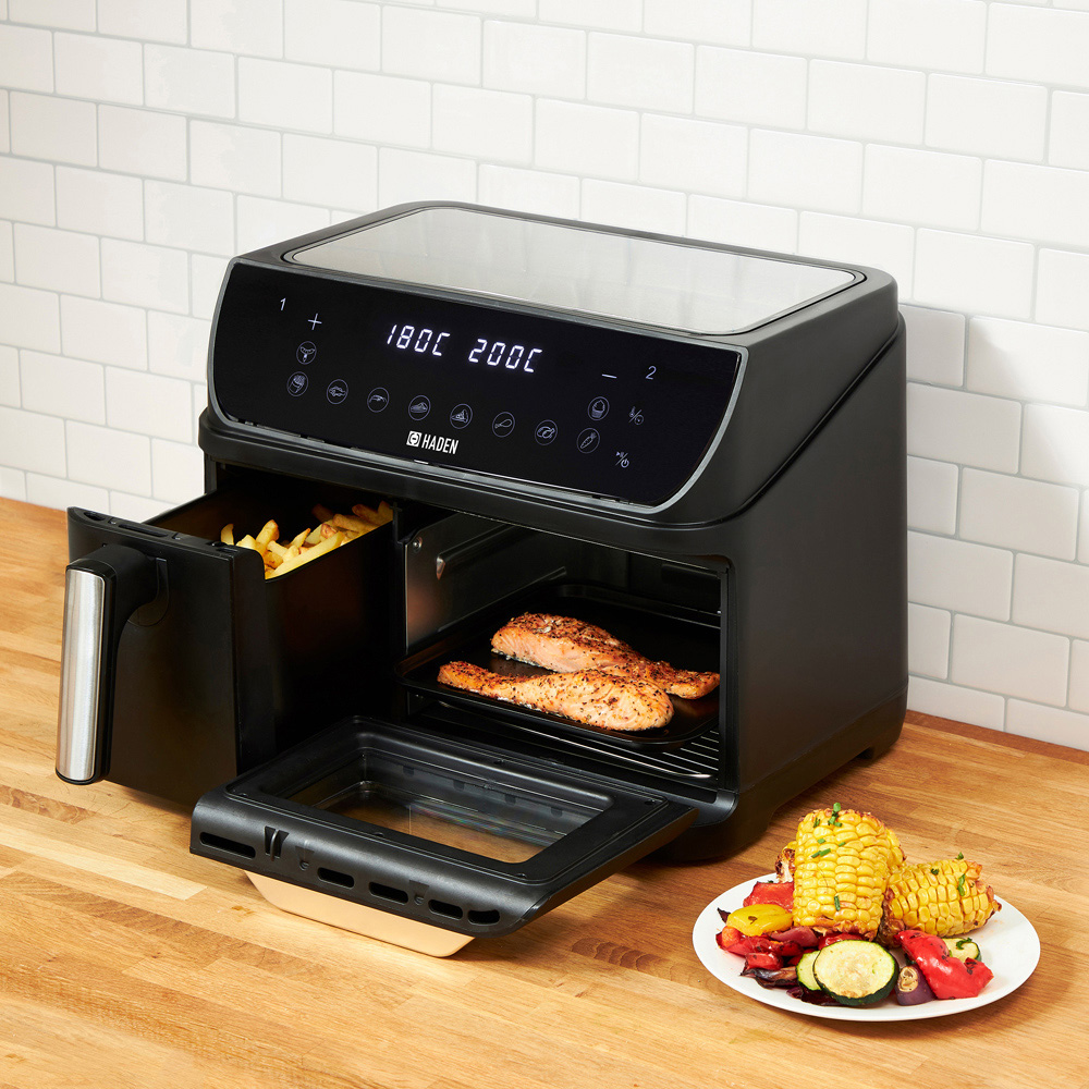 Haden Black 12L Dual Drawer Air Fryer Image 2