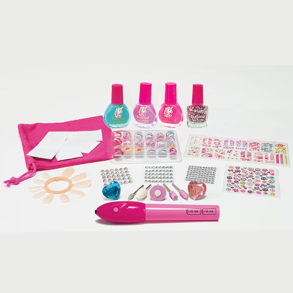 Small World Toys Make Your Own World of Unicorns Professional Nail Studio Kit Image 2