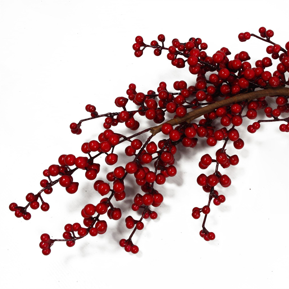 Botanik Floristry Artificial Christmas Garland with Red Berry 150cm Image 4