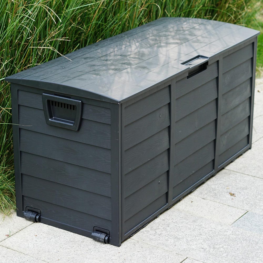 Gr8 Garden Black 300L Plastic Outdoor Storage Box Image 4
