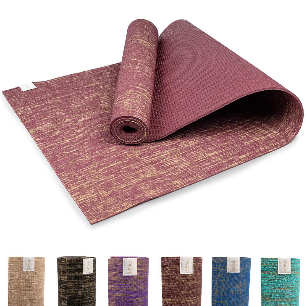Myga Plum Jute Yoga Mat Image 3