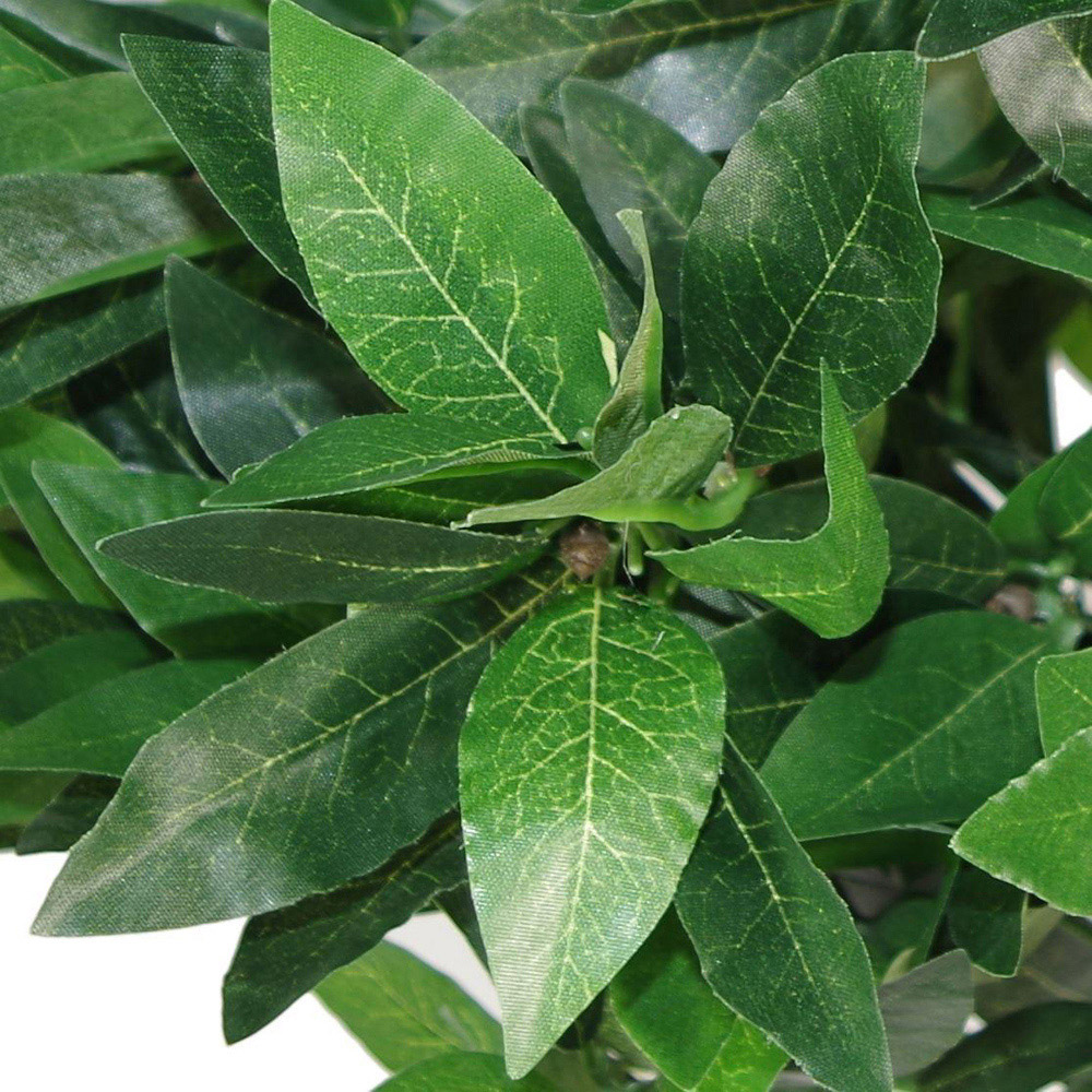 Leaf Twisted Trunk Topiary Bay Laurel Ball Artificial Tree 120cm 2 Pack Image 2