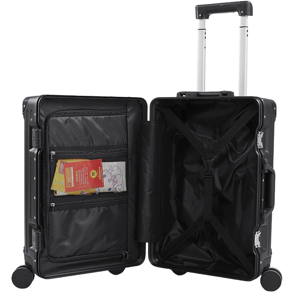 H&O Direct Black 23 inch Luggage with USB Port Image 3