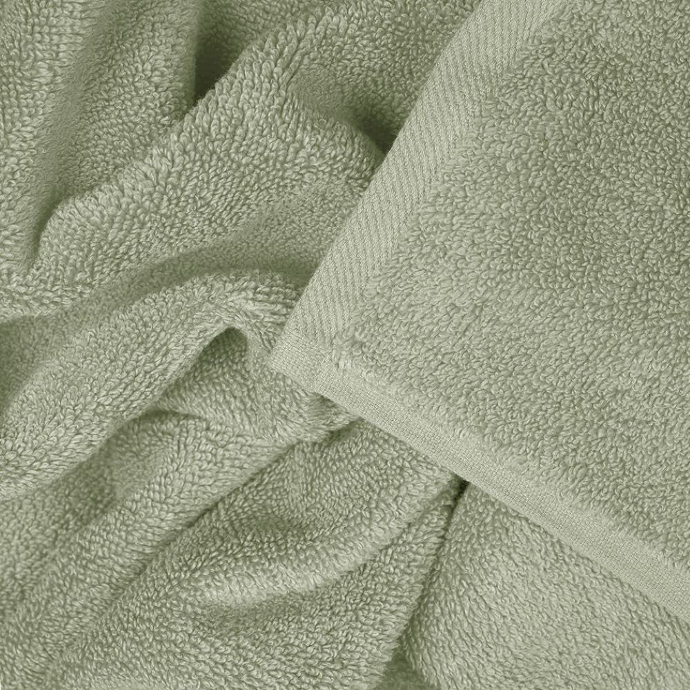 Allure Bath Fashions Luxury Zero Twist Egyptian Cotton Sage Green Bath Sheet Image 3